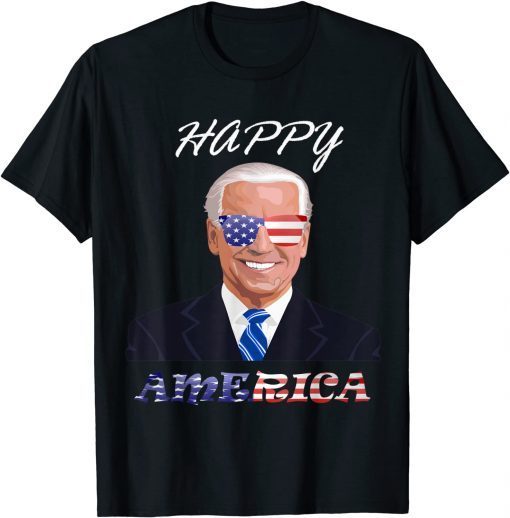 America Flag joe Biden Sunglasses USA 4th of July 2022 T-Shirt