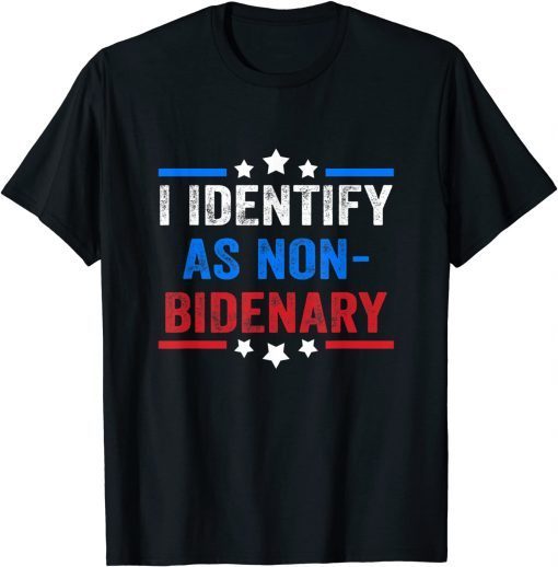 American Flag I Identify As Non-Bidenary Classic Shirt