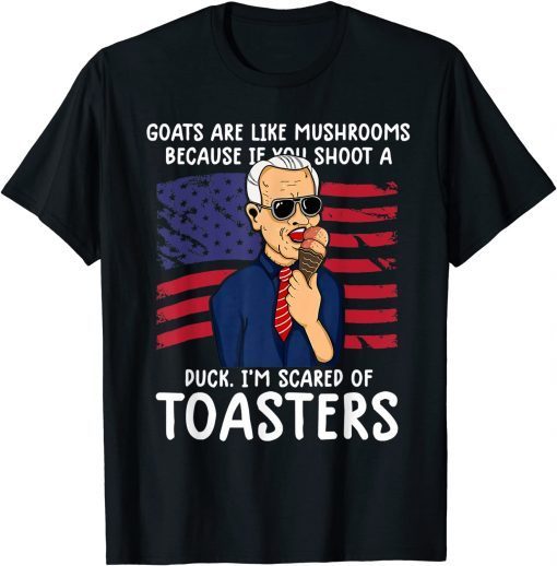 Anti Joe Biden LiAnti Joe Biden Liberal Goats Are Like Mushroom US Flag Classic T-Shirtberal Goats Are Like Mushroom US Flag Classic T-Shirt