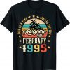 Awesome Since February 1995 Vintage 27th Birthday Unisex Shirt