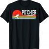 Baseball Inspired The pitcher Vintage Sunset Pitcher Basebal Limited Shirt