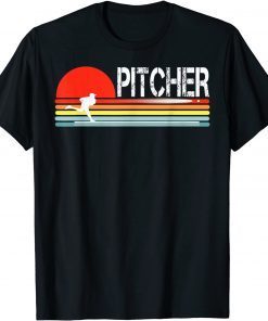 Baseball Inspired The pitcher Vintage Sunset Pitcher Basebal Limited Shirt