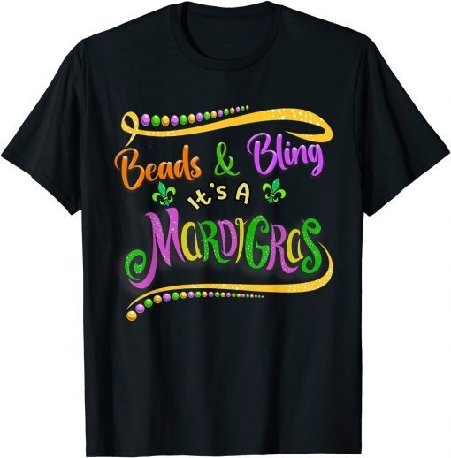 Beads And Bling It's A Mardi Gras Thing Unisex T-Shirt