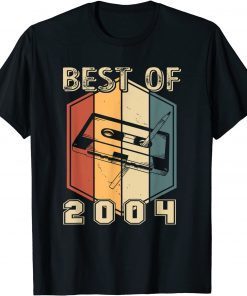 Best Of 2004 18 Year Old Cassette Tape 18th Birthday Unisex Shirt