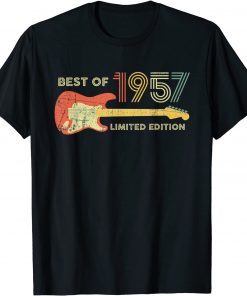 Best of 1957 Birthday - Guitar lovers 65th Birthday Limited Shirt