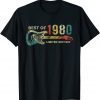 Best of 1980 Birthday - Guitar Player 42th Birthday T-Shirt