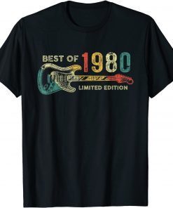 Best of 1980 Birthday - Guitar Player 42th Birthday T-Shirt