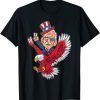 Biden Riding Eagle 4th Of July Patriotic American President Gift T-Shirt