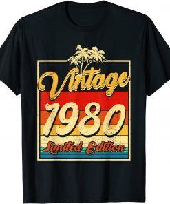 Birthday 42 Year Old Vintage 1980 Limited Edition 42nd Birthday Limited Shirt