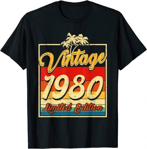 Birthday 42 Year Old Vintage 1980 Limited Edition 42nd Birthday Limited Shirt