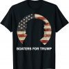 Boaters For Trump Vintage American Flag Unisex Shirt