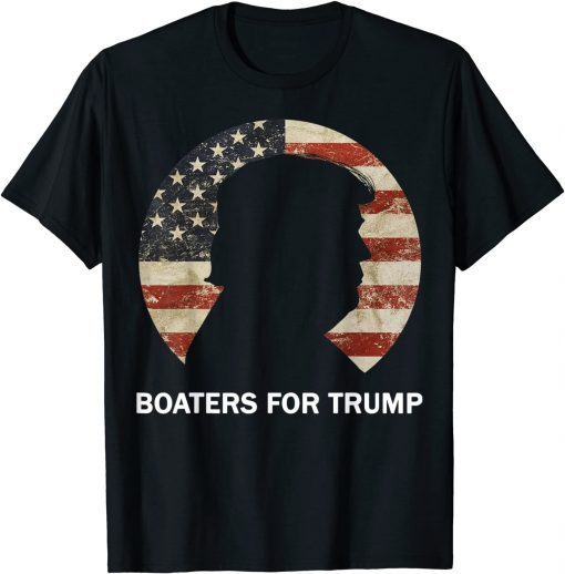 Boaters For Trump Vintage American Flag Unisex Shirt