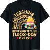 Boho Rainbow Gnome Teaching Kindergarten On Twosday 2.22.22 Classic Shirt