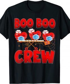 Boo Boo Crew Valentine's Day 2022 Heart Nurse Wearing Mask Classic Shirt