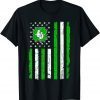 Boxing Retro St Patricks Day Irish Sport American Flag T-Shirt