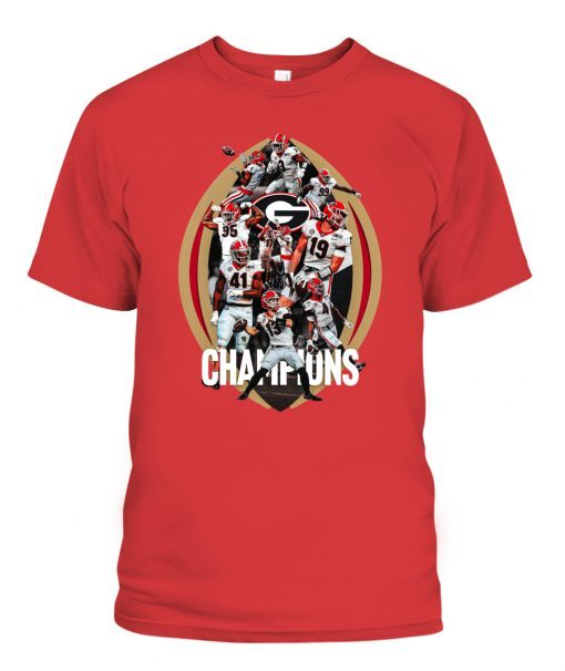 Bulldogs College Football Playoff 2021 National Champions Rosters Official Shirt