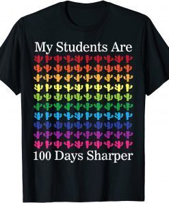 Cactus Succulents My Students Are 100 Days Sharper Classic Shirt