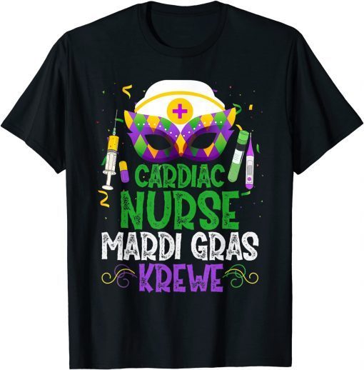 Cardiac Nurse Krewe Mask Mardi Gras Carnival Party Limited Shirt