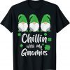 Chillin With My Gnomies St Patricks Day Gnome Shamrock Classic T-Shirt