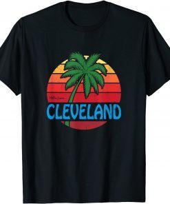 Cleveland Summer Palm Tree Beach T-Shirt