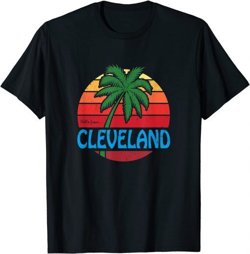 Cleveland Summer Palm Tree Beach T-Shirt