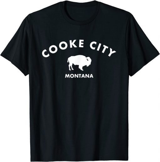 Cooke City Montana Buffalo - Backcountry Skiing & Sledding Gift Shirt