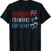 Cookout Fireworks Baby Bump 4th Of July Unisex Shirt