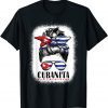 Cubanita Messy Bun Women Cuba Cuban Girl Gift Shirt