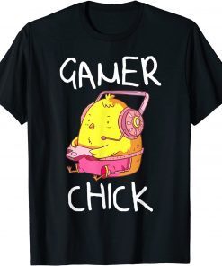 Cute Gamer Chick Video Gaming Gift Shirt