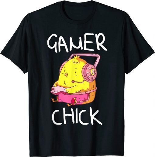 Cute Gamer Chick Video Gaming Gift Shirt