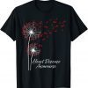 Dandelion Go Red Ribbon Heart Disease Awareness Month Gift Shirt