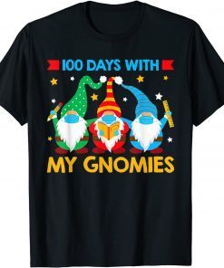 Face Mask Gnomes Squad 100 Days of School Unisex Shirt