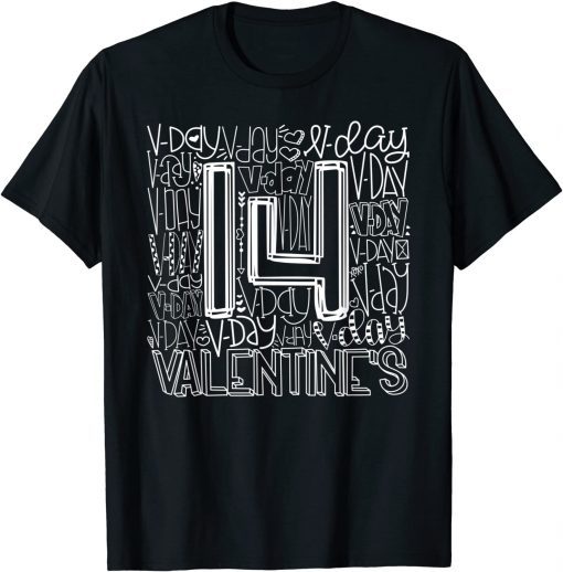 February 14th Valentines 2022 Typography Couples Matching Classic Shirt