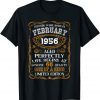 February 1956 66th Birthday 1956 Year Old Gift Shirt