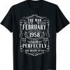 February 1958 Man Myth Legend 64th Birthday 64 Years Gift Shirt