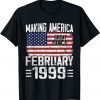 February 1999 American Flag 23rd Birthday 23 Years Old Classic T-Shirt
