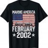 February 2002 American Flag 20th Birthday 20 Years Old Classic Shirt