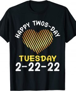 February 2nd 2022 2-22-22 School Retro Happy Twosday 2022 Classic Shirt