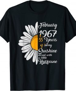 February Girl 1967 TShirt 55 Years Old 55th Birthday Gift Shirt