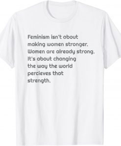 Feminism quote tank with inspirational slogan Classic Shirt