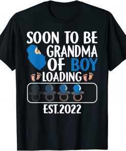 First Time Grandma Of Boy Soon To Be Grandma Est 2022 Unisex Shirt