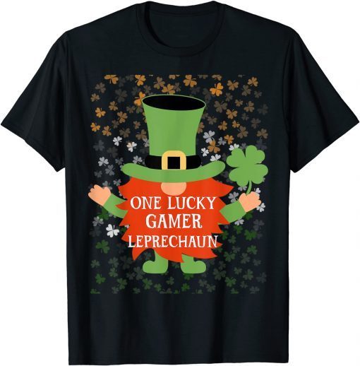 Gamer St Patrick's Day Lucky Gnome Family Matching Classic Shirt