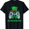 Gamerchaun Irish Gaming St Patricks Day T-Shirt