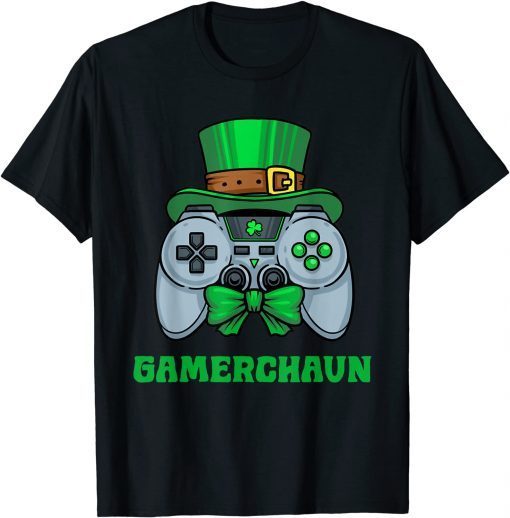 Gamerchaun Irish Gaming St Patricks Day T-Shirt