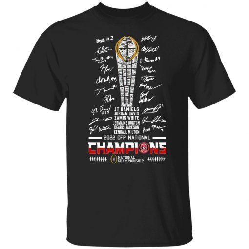 Georgia Bulldogs Inspired Signature 2022 CFP National Championship Unisex Shirt