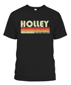 HOLLEY Surname Retro Vintage 80s 90s Birthday Reunion Unisex Shirt