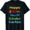 Happy 100 Day of Kindergarten Student Teacher Classic Shirt