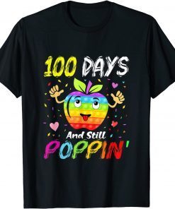 Happy 100 Days Of School And Still Poppin 100th Day Pop It Classic Shirt