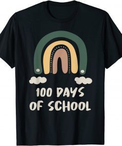 Happy 100 Days School Rainbow Teacher 100 days Classic T-Shirt