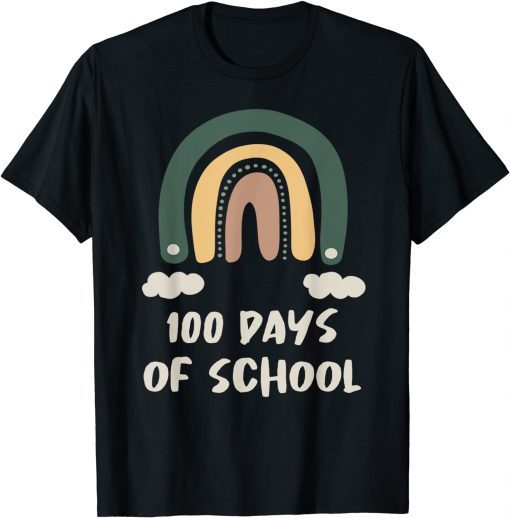 Happy 100 Days School Rainbow Teacher 100 days Classic T-Shirt